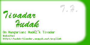 tivadar hudak business card